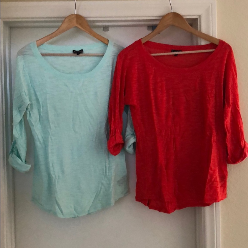 Express 3/4 sleeve tops